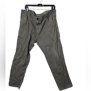 Faherty Dark Gray Men’s Stretch Cotton Twill Chino Pants 38 X 28